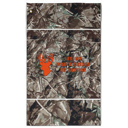 Hunting Camo Golf Towel - Poly-Cotton Blend w/ Name or Text