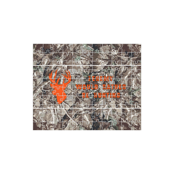 Custom Hunting Camo 110 pc Jigsaw Puzzle (Personalized)