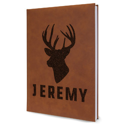 Hunting Camo Leatherette Journal - Large - Single Sided (Personalized)