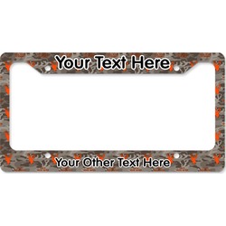 Hunting Camo License Plate Frame - Style B (Personalized)