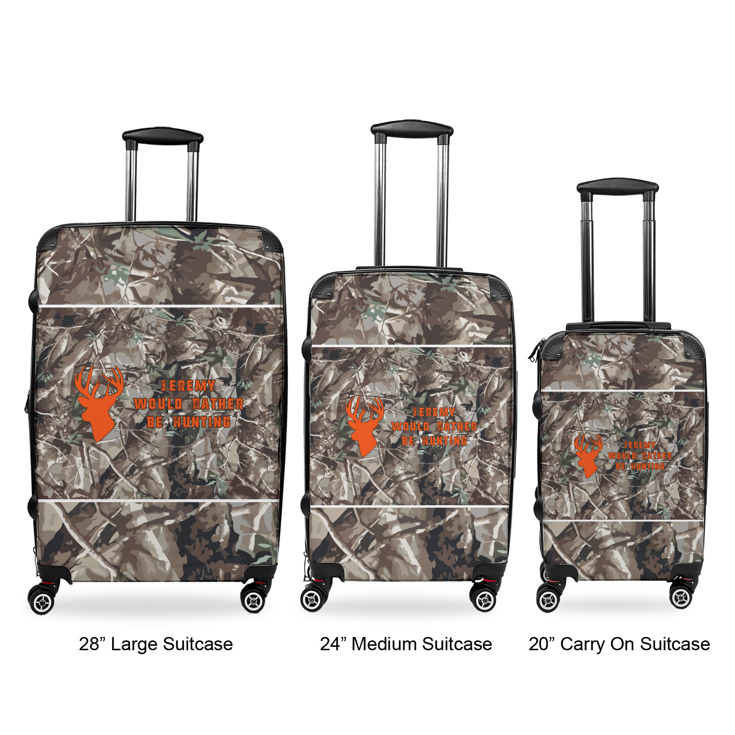 hard shell camo luggage