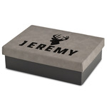 Hunting Camo Gift Boxes w/ Engraved Leather Lid (Personalized)