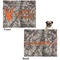 Hunting Camo Microfleece Dog Blanket - Large- Front & Back