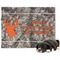 Hunting Camo Microfleece Dog Blanket - Large