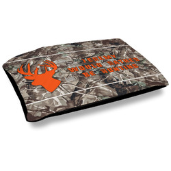 Hunting Camo Outdoor Dog Bed - Large (Personalized)