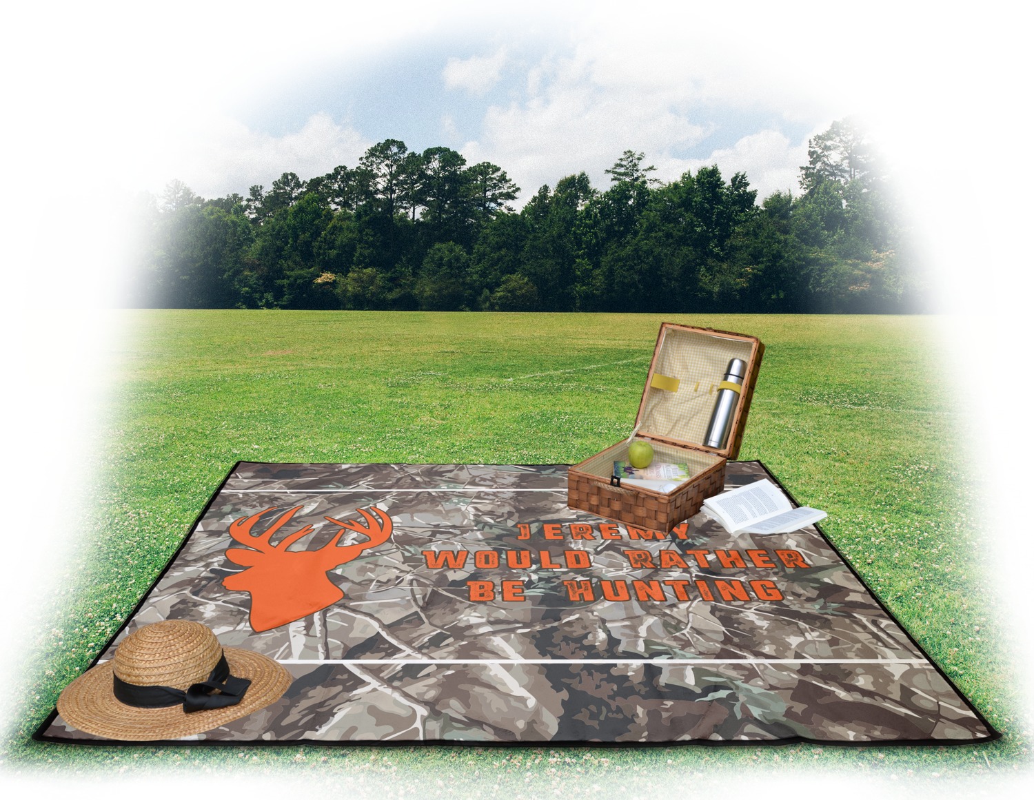 Camo discount picnic blanket