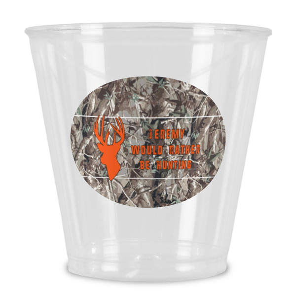 Custom Hunting Camo Plastic Shot Glass (Personalized)