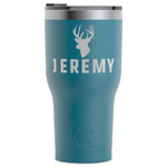 Hunting Camo RTIC Tumbler - Dark Teal - Laser Engraved - Single-Sided (Personalized)