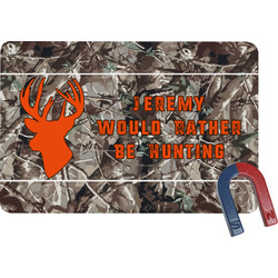 Hunting Camo Rectangular Fridge Magnet (Personalized)