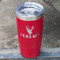 Hunting Camo Red Polar Camel Tumbler - 20oz - Angled