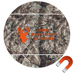 Hunting Camo Round Car Magnet - 10" (Personalized)