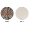 Hunting Camo Round Linen Placemats - APPROVAL (single sided)