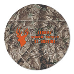 Hunting Camo Round Linen Placemat (Personalized)