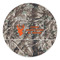 Hunting Camo Round Stone Trivet - Front View