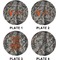 Hunting Camo Set of Lunch / Dinner Plates (Approval)