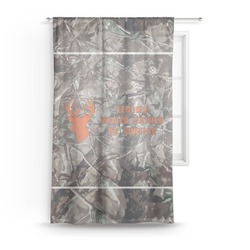 Hunting Camo Sheer Curtain - 50"x84" (Personalized)