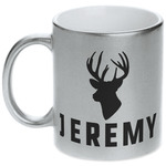 Hunting Camo Metallic Silver Mug (Personalized)