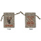 Hunting Camo Small Burlap Gift Bag - Front and Back