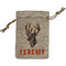 Hunting Camo Small Burlap Gift Bag - Front