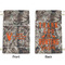 Hunting Camo Small Laundry Bag - Front & Back View