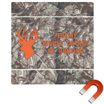 Hunting Camo Square Car Magnet - 10" (Personalized)