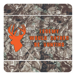 Hunting Camo Square Decal - Small (Personalized)