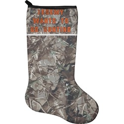 Hunting Camo Holiday Stocking - Neoprene (Personalized)