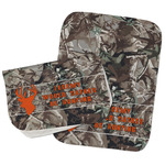 Hunting Camo Burp Cloths - Fleece - Set of 2 w/ Name or Text