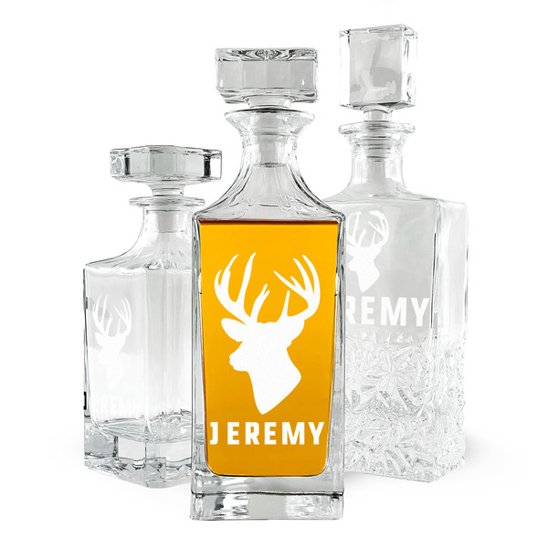 Custom Hunting Camo Whiskey Decanter (Personalized)