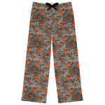 Hunting Camo Womens Pajama Pants - M (Personalized)