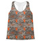 Hunting Camo Womens Racerback Tank Tops - Medium - Front - Flat