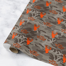 Hunting Camo Wrapping Paper Roll - Medium (Personalized)