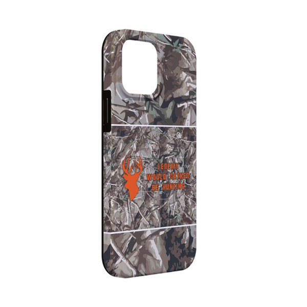 Custom Hunting Camo iPhone Case - Rubber Lined - iPhone 13 Mini (Personalized)