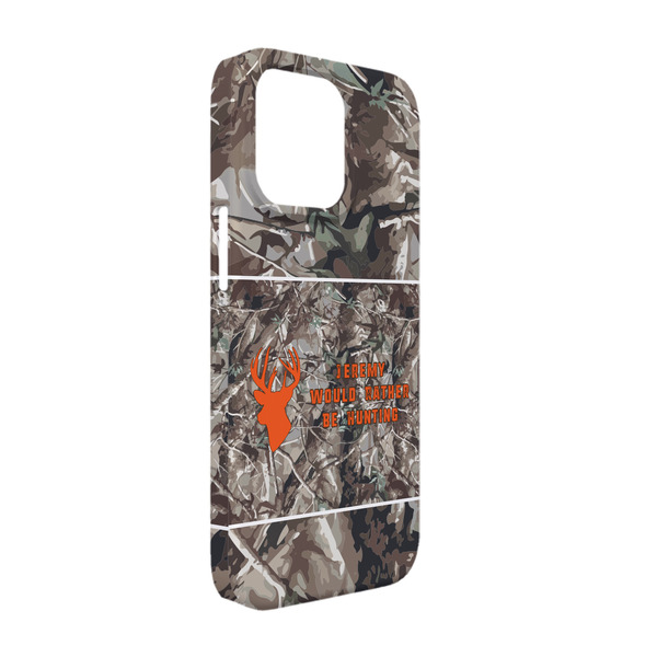 Custom Hunting Camo iPhone Case - Plastic - iPhone 13 Pro (Personalized)