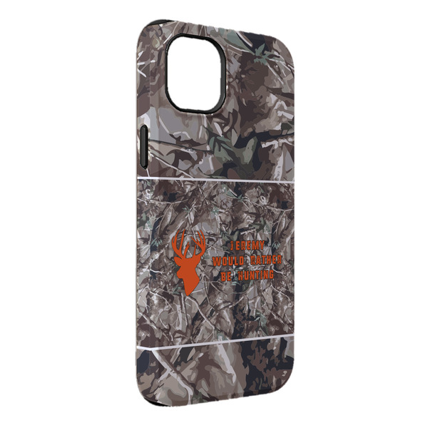 Custom Hunting Camo iPhone Case - Rubber Lined - iPhone 14 Pro Max (Personalized)