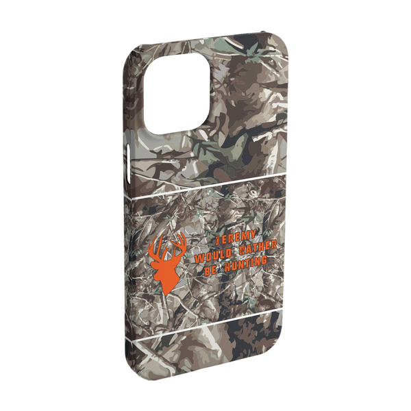 Custom Hunting Camo iPhone Case - Plastic - iPhone 15 Pro (Personalized)