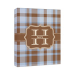 Two Color Plaid Canvas Print (Personalized)