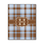 Two Color Plaid Wood Print - 11x14 (Personalized)