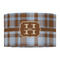 Two Color Plaid 12" Drum Lampshade - FRONT (Fabric)