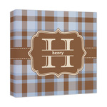 Two Color Plaid Canvas Print - 12x12 (Personalized)