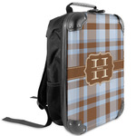 Two Color Plaid Kids Hard Shell Backpack (Personalized)