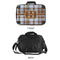 Two Color Plaid 15" Hard Shell Briefcase - APPROVAL