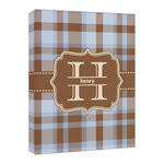 Two Color Plaid Canvas Print - 16x20 (Personalized)