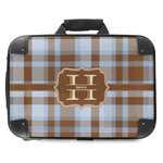 Two Color Plaid Hard Shell Briefcase - 18" (Personalized)