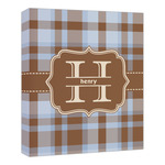 Two Color Plaid Canvas Print - 20x24 (Personalized)