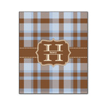 Two Color Plaid Wood Print - 20x24 (Personalized)