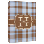 Two Color Plaid Canvas Print - 20x30 (Personalized)