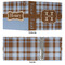 Two Color Plaid 3 Ring Binders - Full Wrap - 3" - APPROVAL