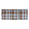 Two Color Plaid 3 Ring Binders - Full Wrap - 3" - OPEN INSIDE