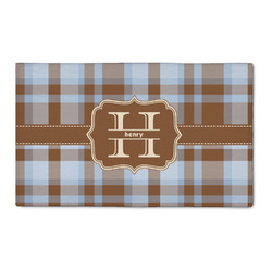 Two Color Plaid 3' x 5' Indoor Area Rug (Personalized)